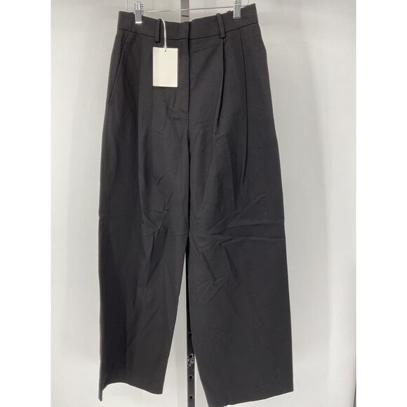 COS Women's Relaxed Tailored Wide-Leg Trousers Black Pants 4 - Picture 1 of 3